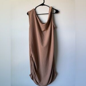 PrettyLittleThing Tan Dress